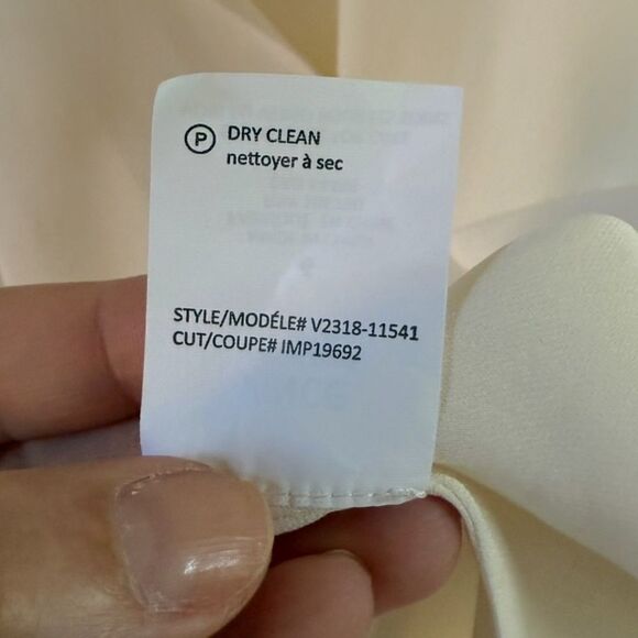 Vince Silk Blouse Ivory 2 NWOT - Picture 6 of 14